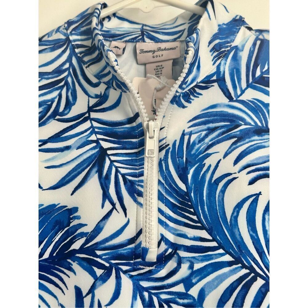 Tommy Bahama NWT size S blue palms dress golf tennis pickleball - Picture 6 of 13